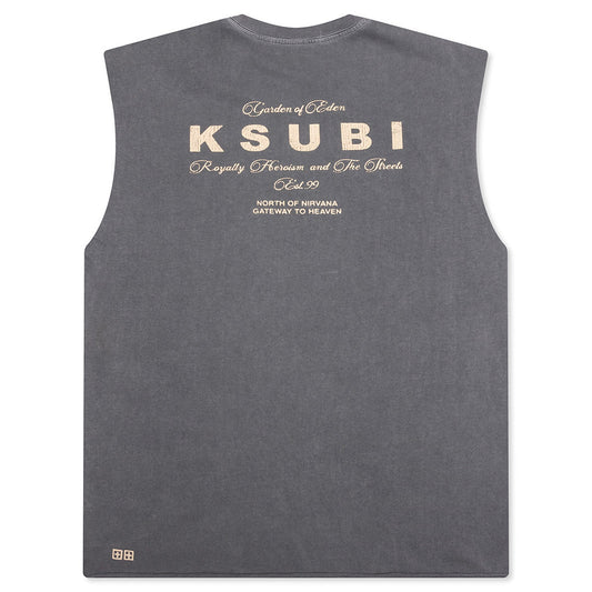 Lock Cut Off Tee - Charcoal