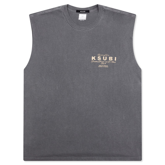Lock Cut Off Tee - Charcoal