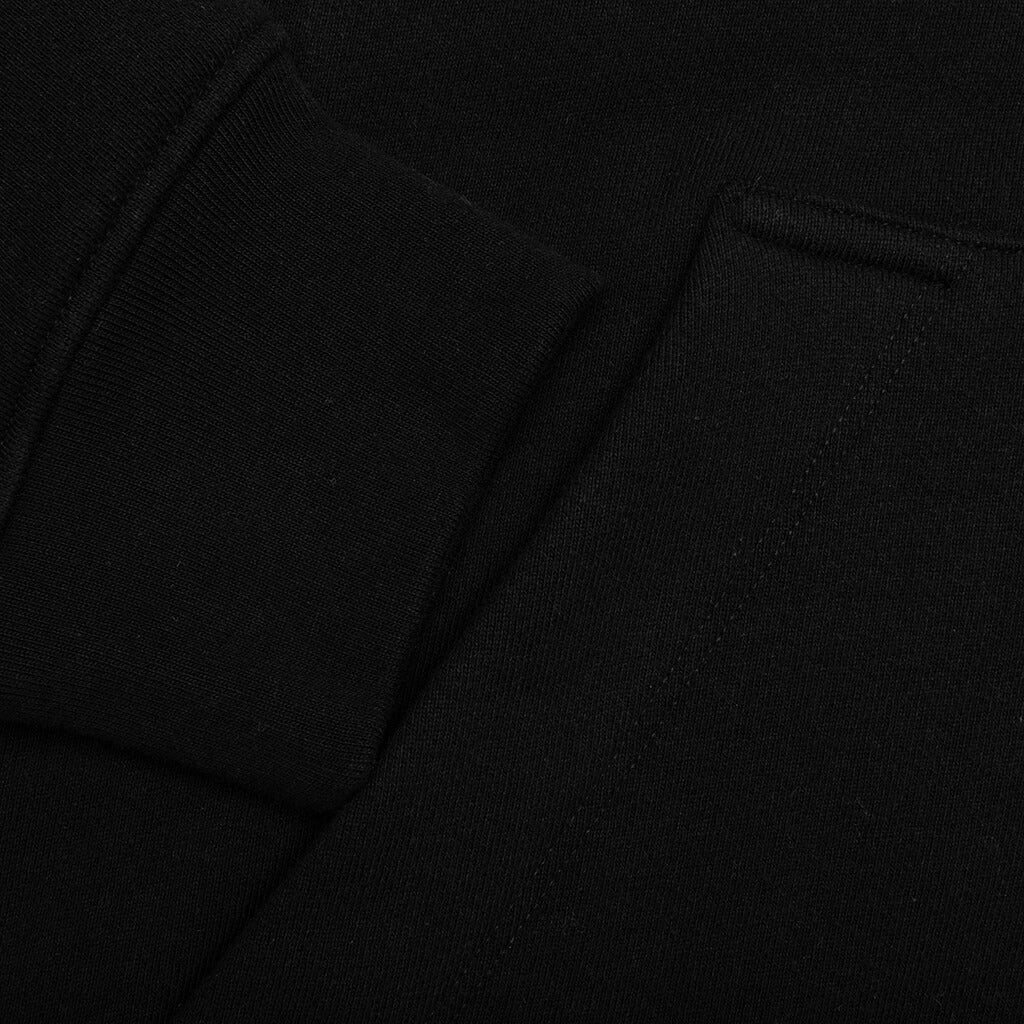 Logo Zip Up Hoodie - Black