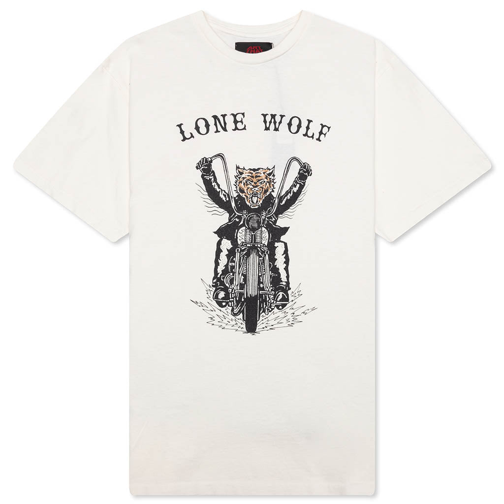 Lone Wolf Tee - Light Archival White