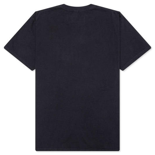 Long Horn Short Sleeve T-Shirt - Washed Black