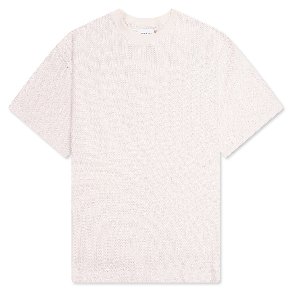 Knit Box Tee - Bone