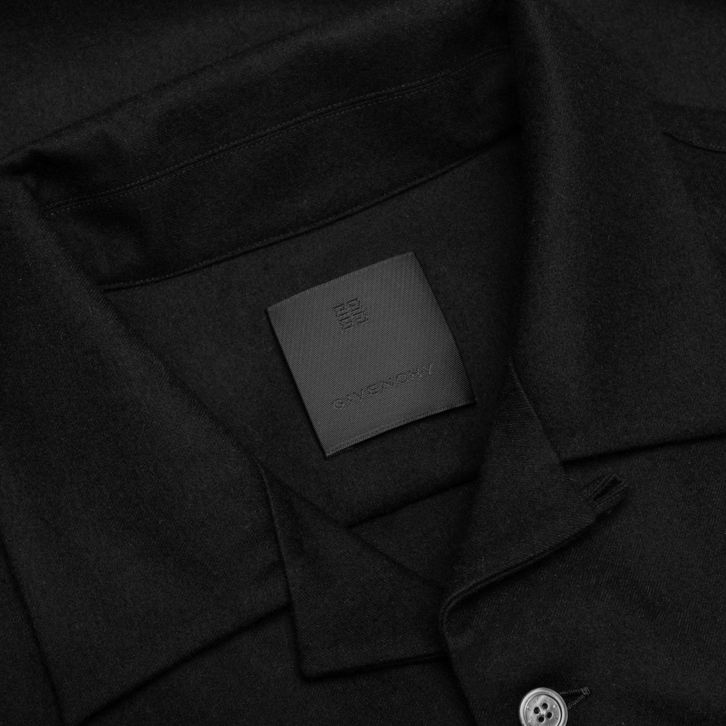 Long Sleeve Overshirt - Black