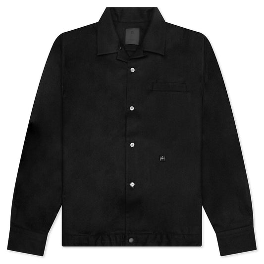 Long Sleeve Overshirt - Black