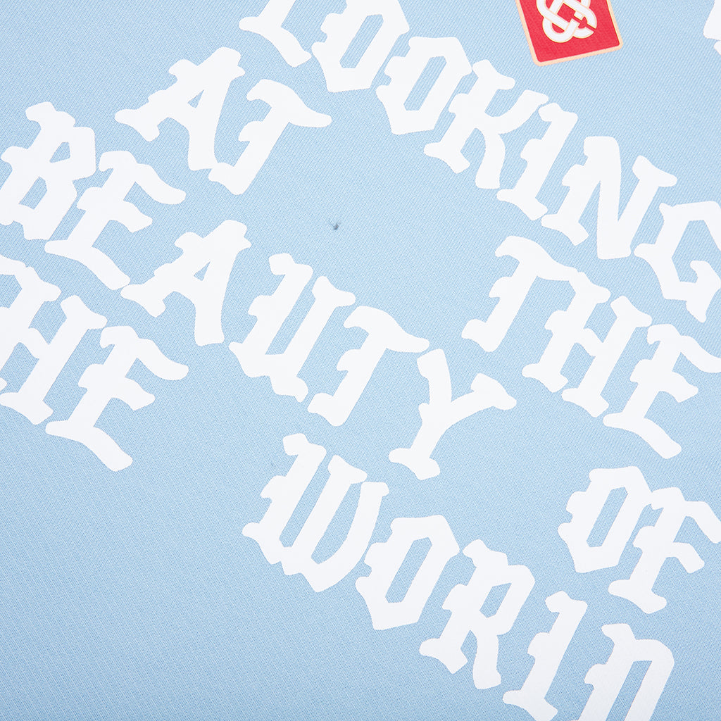 Looking at the Beauty of the World Sweatshirt - Pale Blue