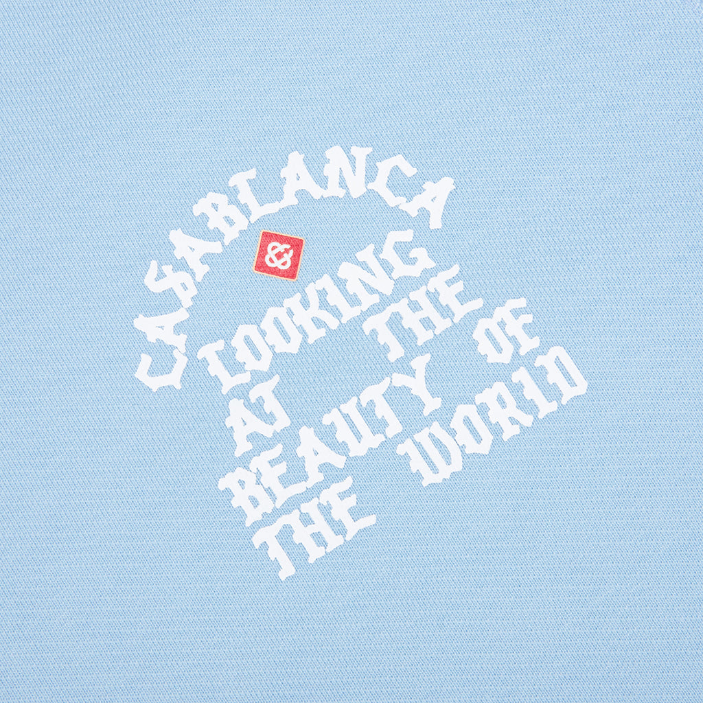 Looking at the Beauty of the World Sweatshirt - Pale Blue