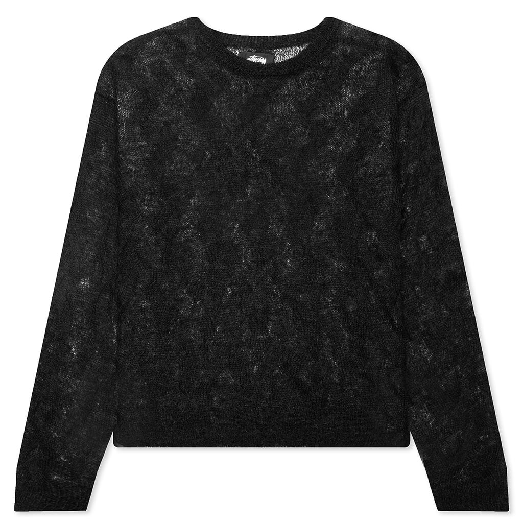 Loose Knit Cross Cable - Black