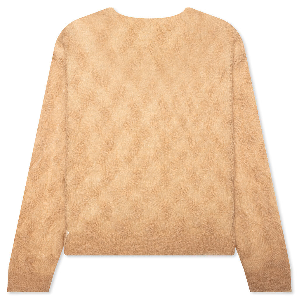Loose Knit Cross Cable - Sand
