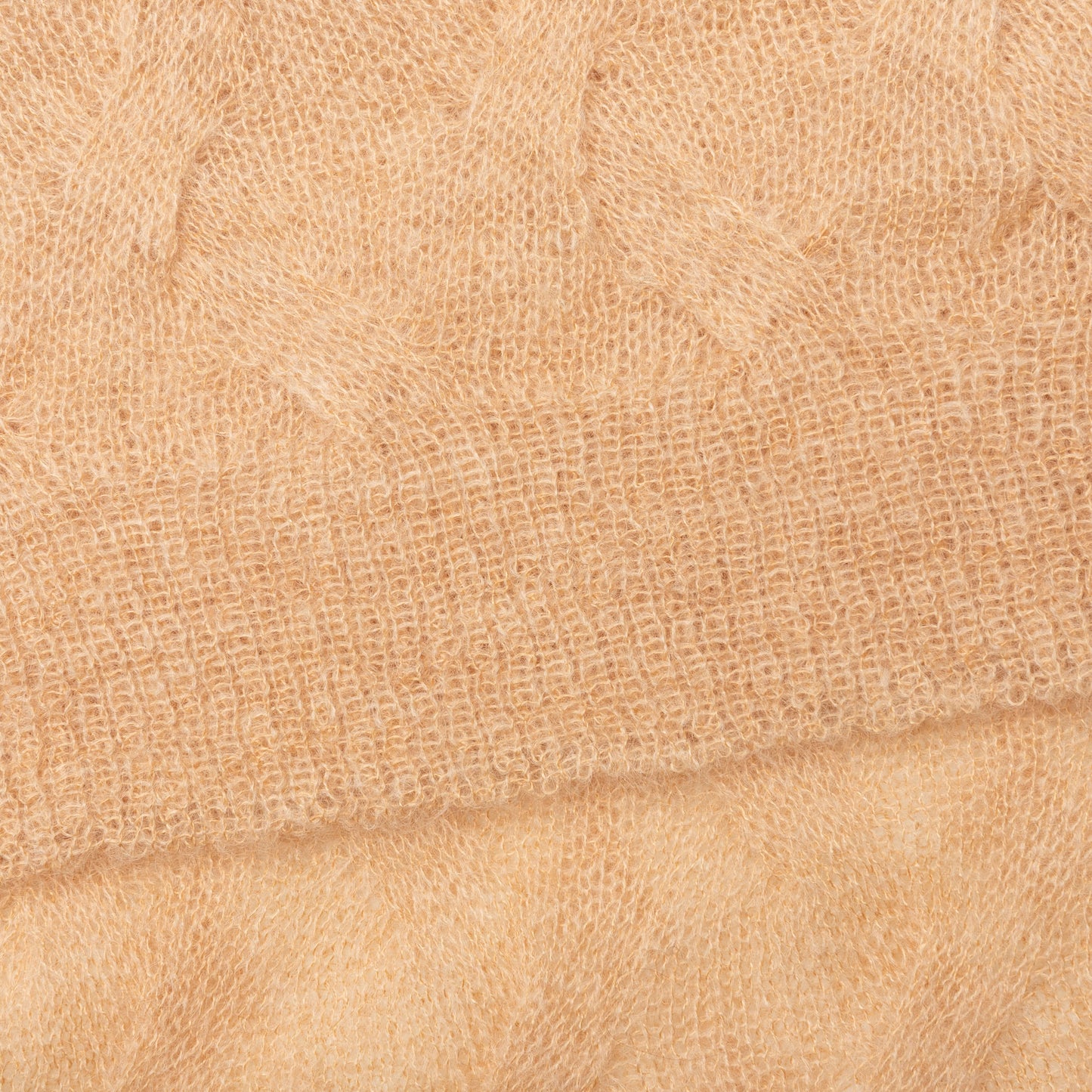 Loose Knit Cross Cable - Sand