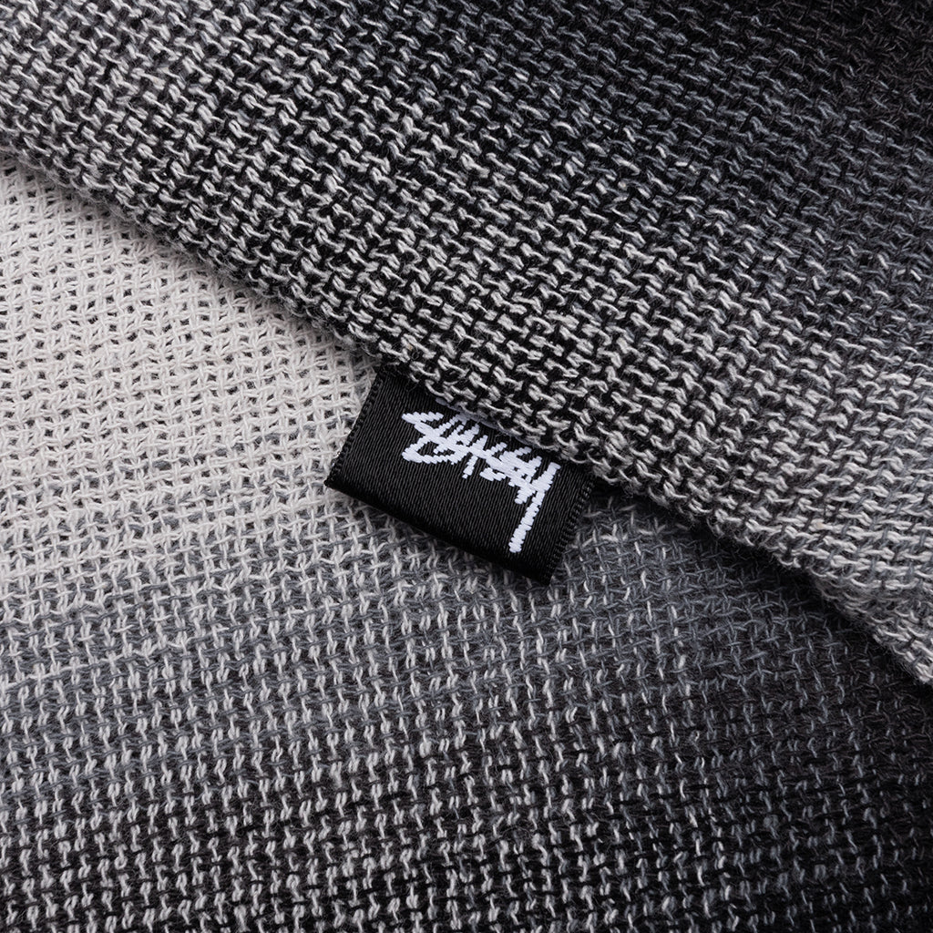 Loose Weave Plaid Shirt - Grey