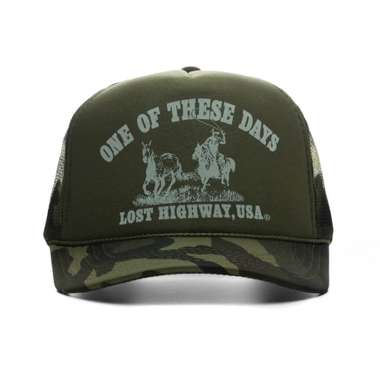 Lost Highway Trucker - Dark Green Camo