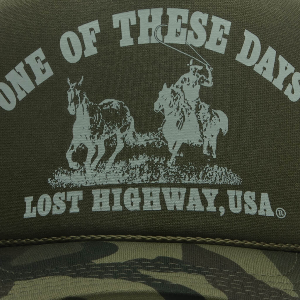 Lost Highway Trucker - Dark Green Camo