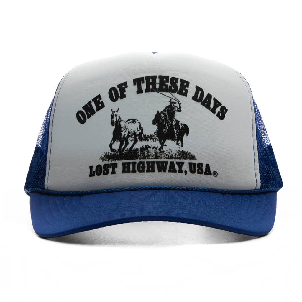 Lost Highway Trucker - Royal Blue/White