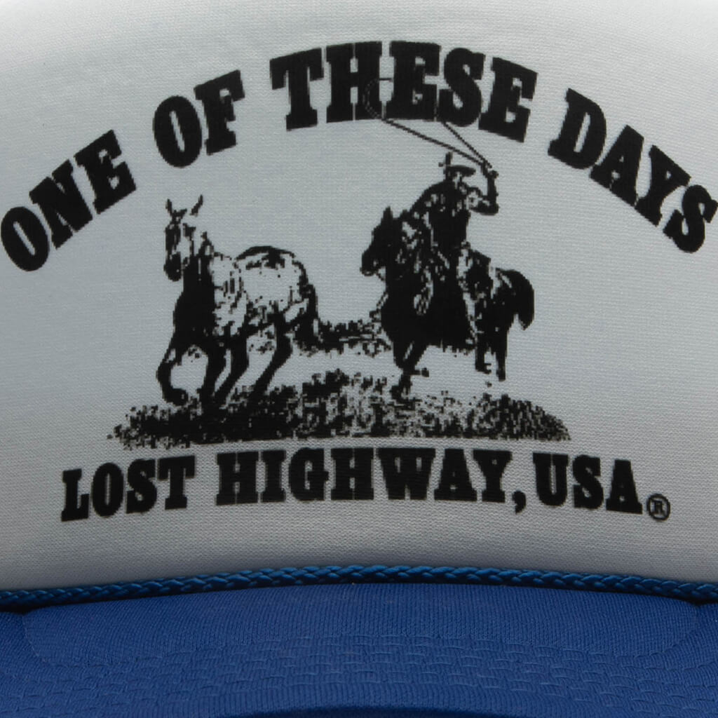 Lost Highway Trucker - Royal Blue/White
