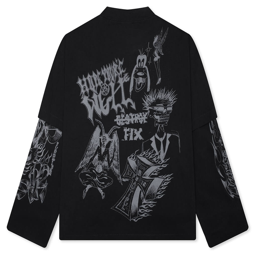Loud Noises Long Sleeve Tee - Black