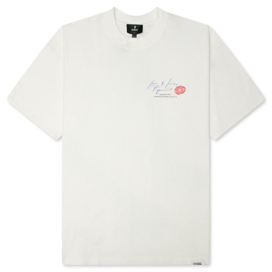 Love And Kisses T-Shirt - Flat White