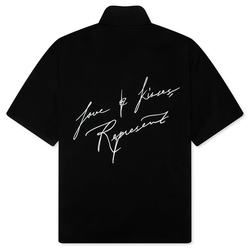 Love And Kisses Resort Shirt - Jet Black