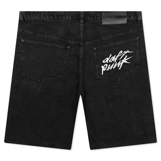 Lucky Studded Jorts - Black