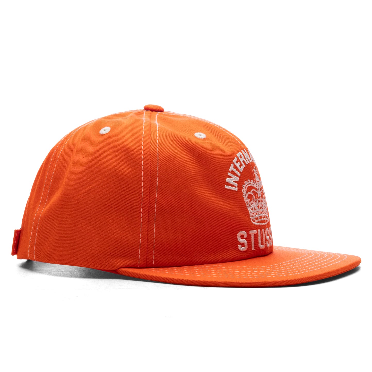 Mid International Crown Strapback Cap - Coral