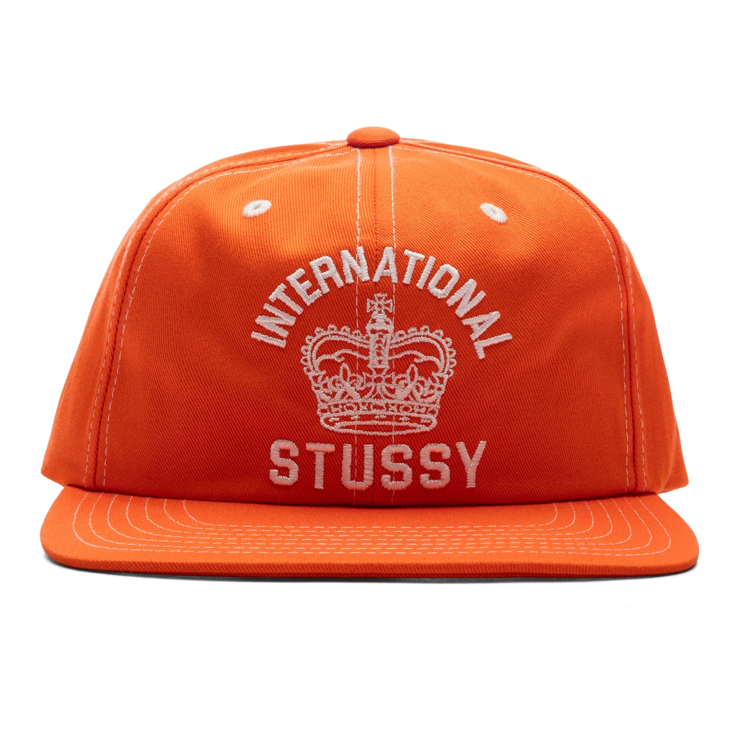 Mid International Crown Strapback Cap - Coral