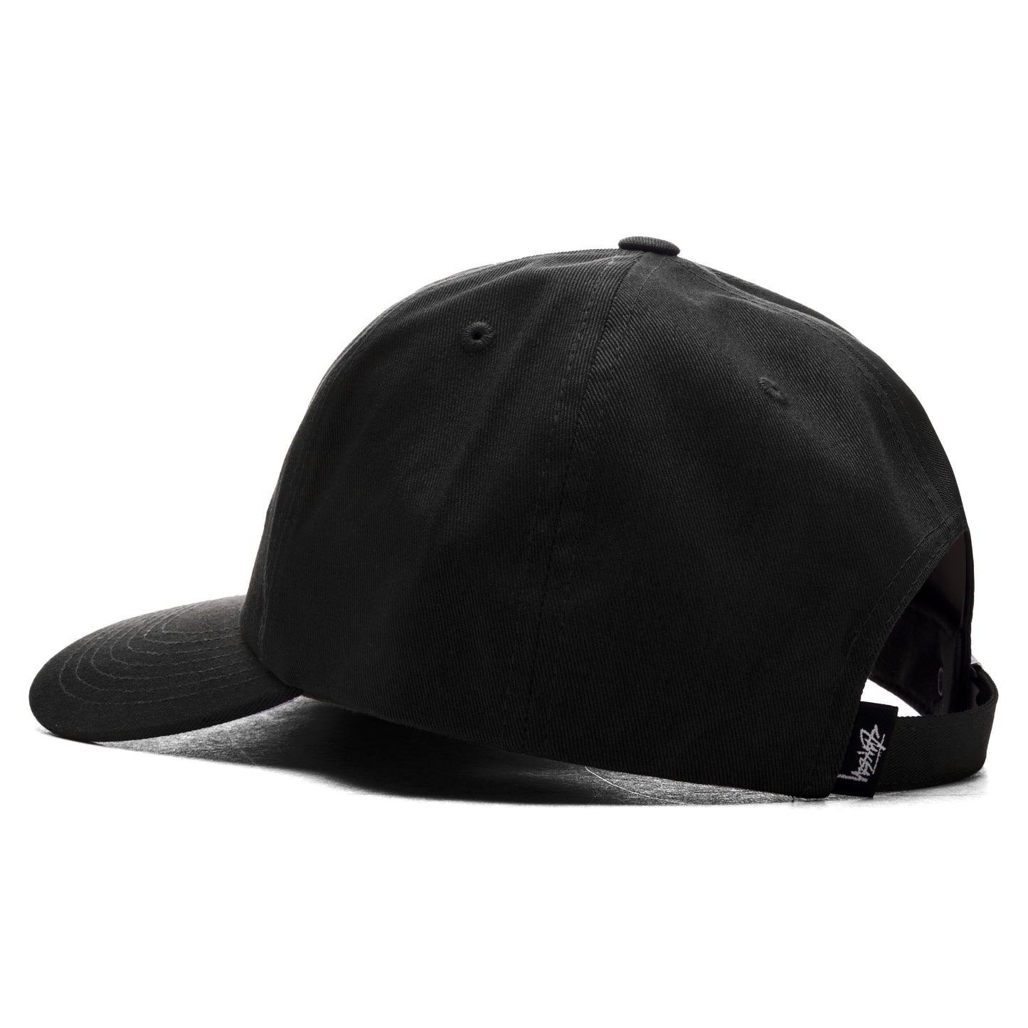 Mid International Sport Strapback Cap - Black