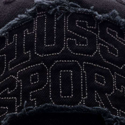Mid Sport Patch Applique Cap - Shadow Black