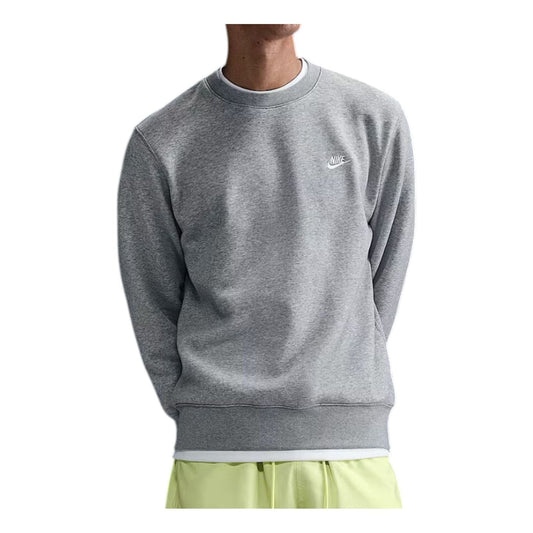Nike Club Fleece Crew 'Dark Grey Heather White' FN3886-063