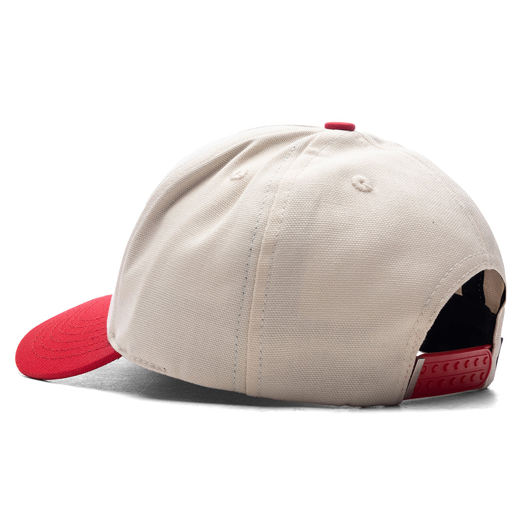 Ma Canvas Hat - Alabaster/Red