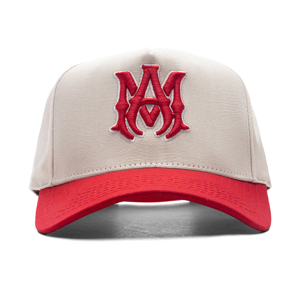 Ma Canvas Hat - Alabaster/Red