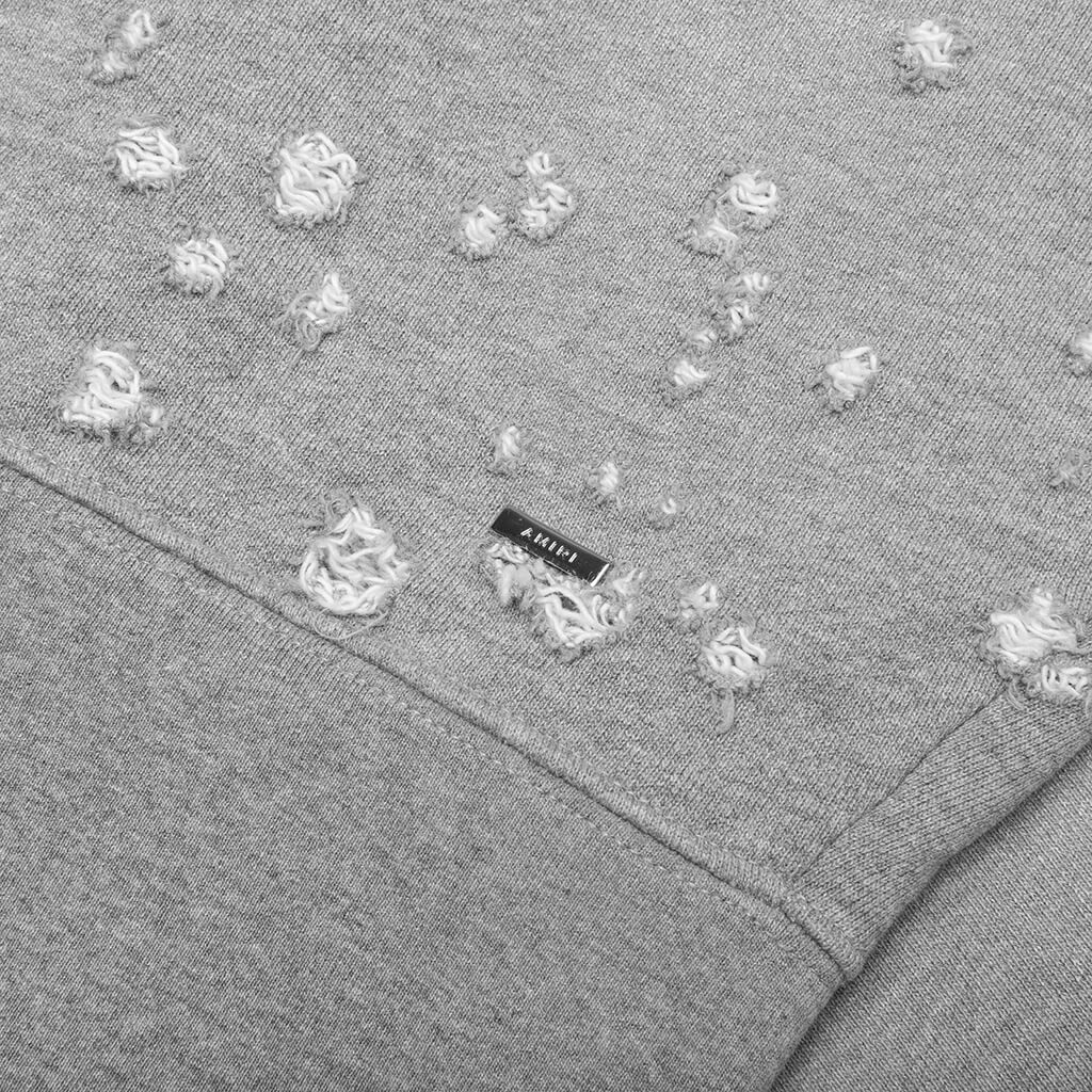 Ma Shotgun Embroidered Crew - Grey