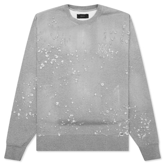 Ma Shotgun Embroidered Crew - Grey