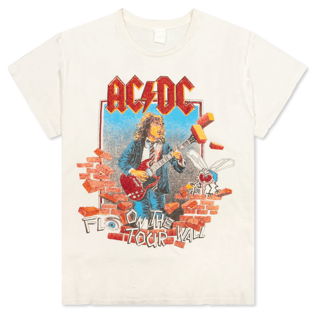 AC/DC Fly on the Wall Crew Tee - Off White