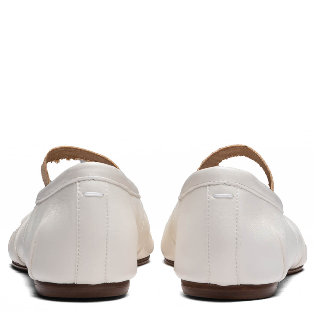 Women's Tabi Elastic Band Mule - Ivory/Nude