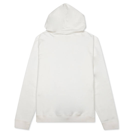 Stripe Stamp Hooded Sweatshirt - Off-White