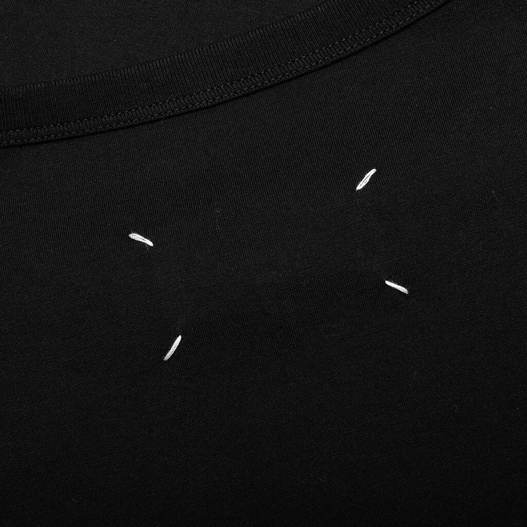 Numeric Logo Mako Cotton T-Shirt - Black