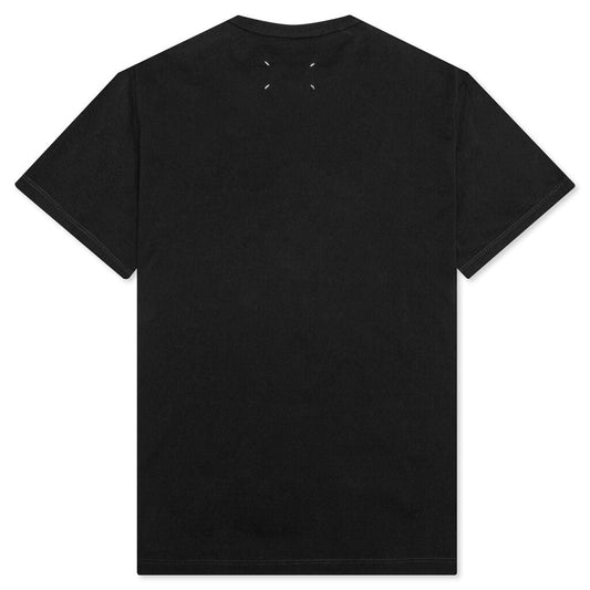 T-Shirt - Black/White Embroidery
