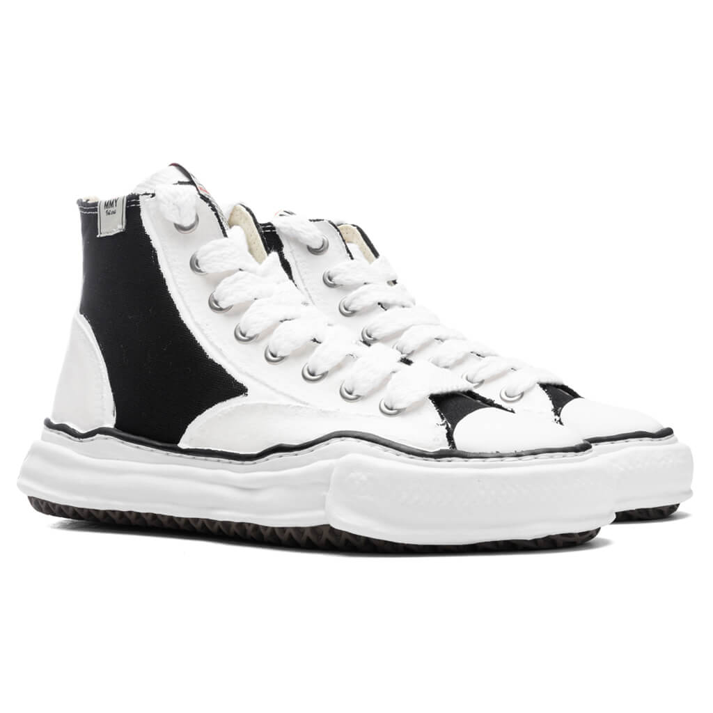 Peterson High OG Sole Rubber Painted Canvas Sneaker - Black/White