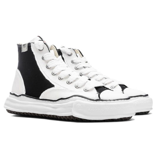 Peterson High OG Sole Rubber Painted Canvas Sneaker - Black/White