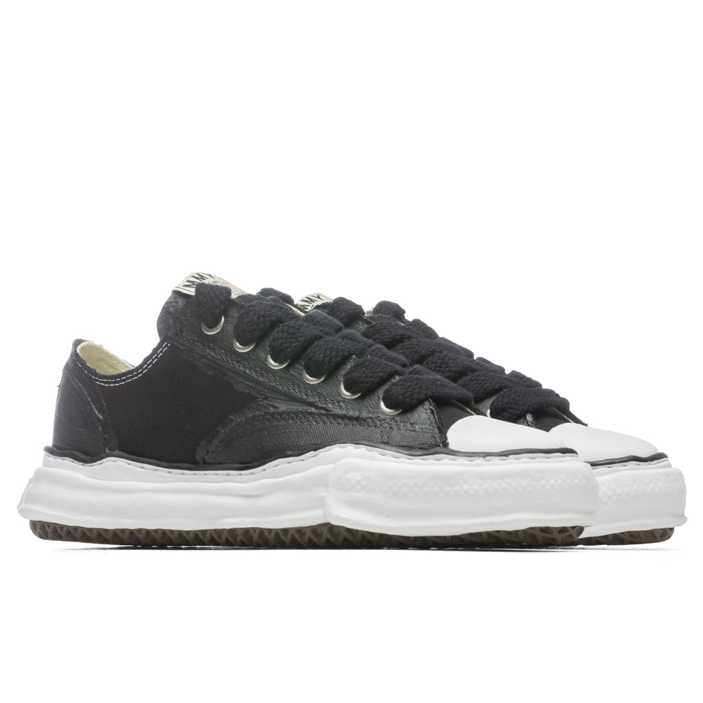 Peterson Low OG Sole Rubber Painted Canvas Sneaker - Black