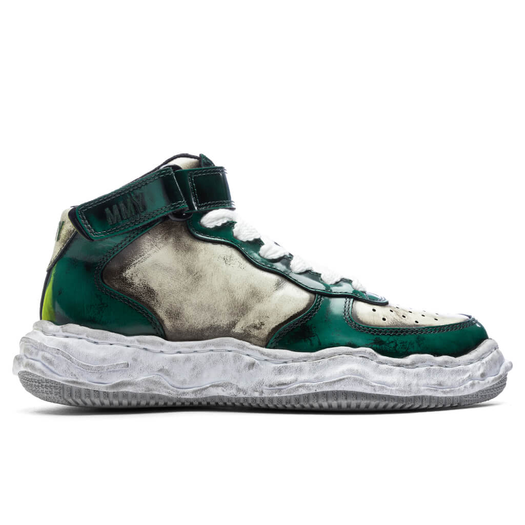 Wayne Brushed Patent Leather High - Green