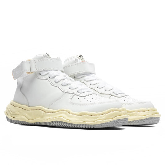 Wayne Vintage Color Sole Leather High - White