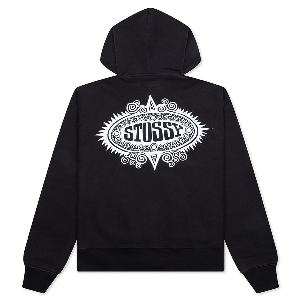 Mantra Zip Hoodie - Black