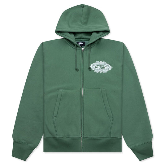 Mantra Zip Hoodie - Green