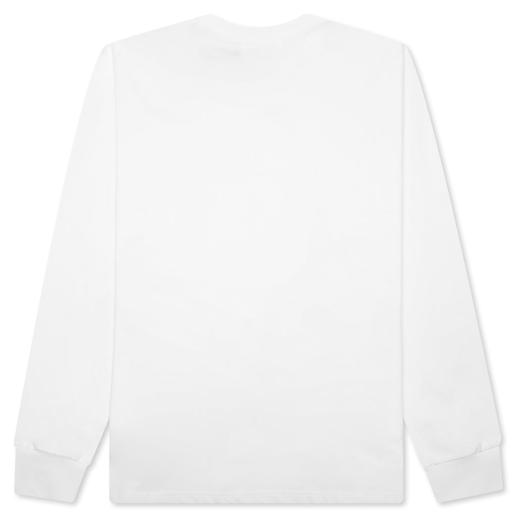 Marbling Camo Ape Head Relaxed Fit L/S Tee - White