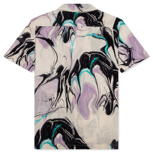 Marbling S/S Shirt - Whisper White
