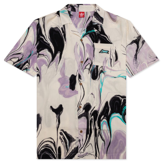 Marbling S/S Shirt - Whisper White