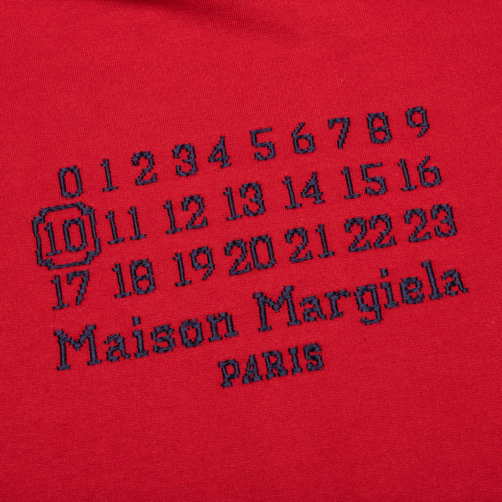 Number Sweater - Military Red