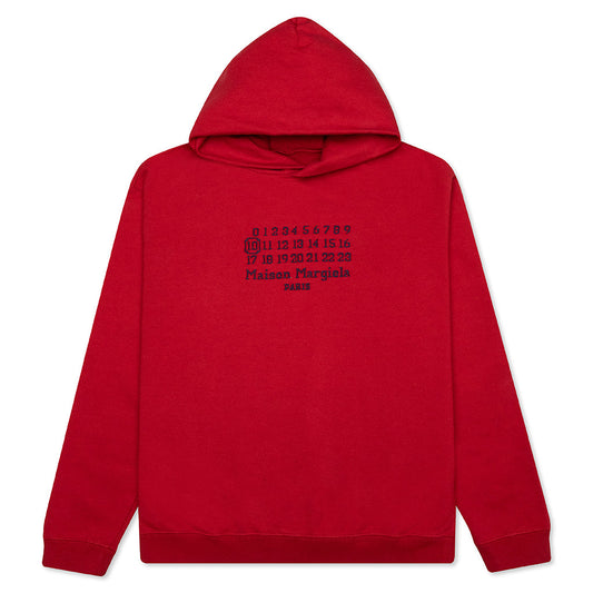 Number Sweater - Military Red