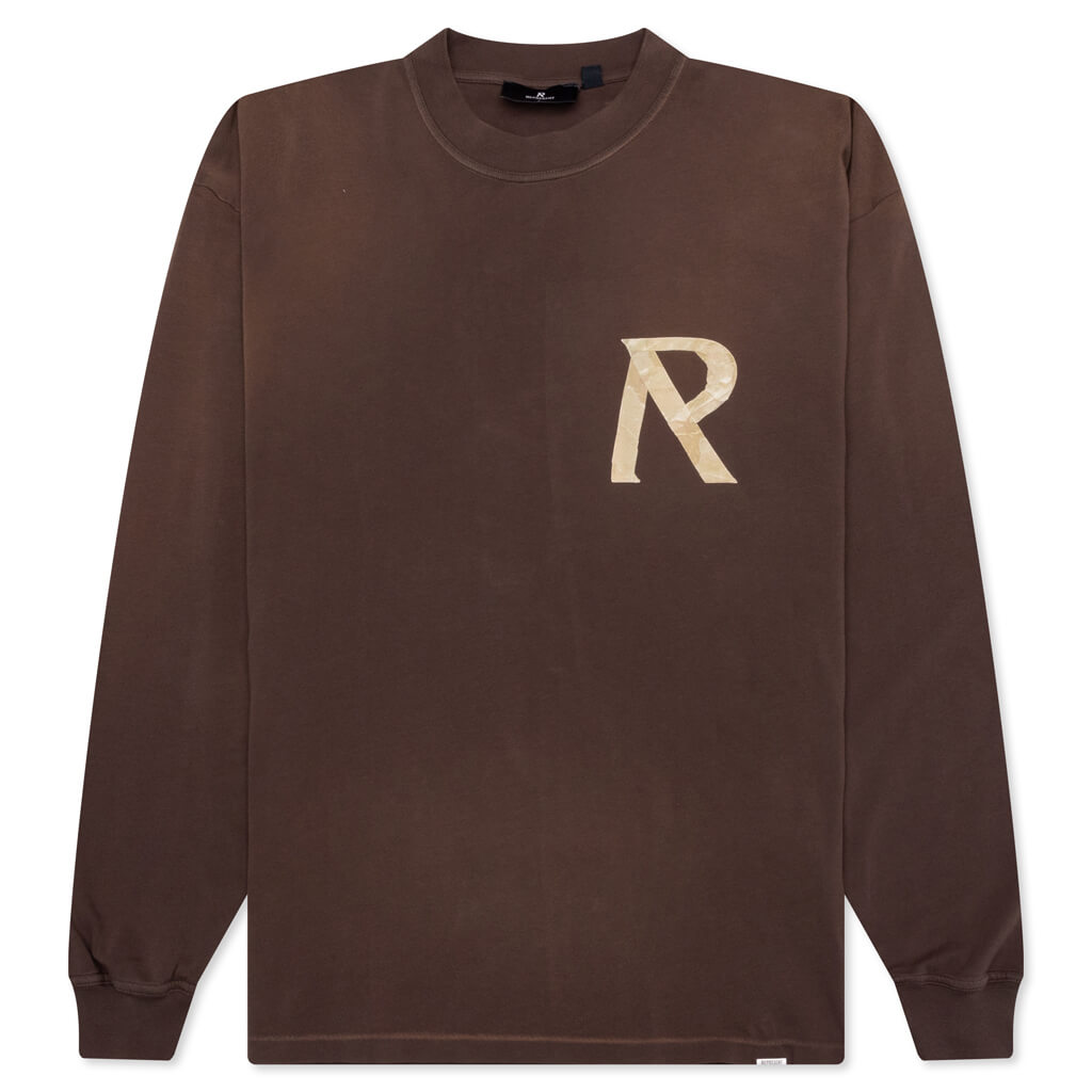 Masking Tape Initial L/S T-Shirt - Cedar