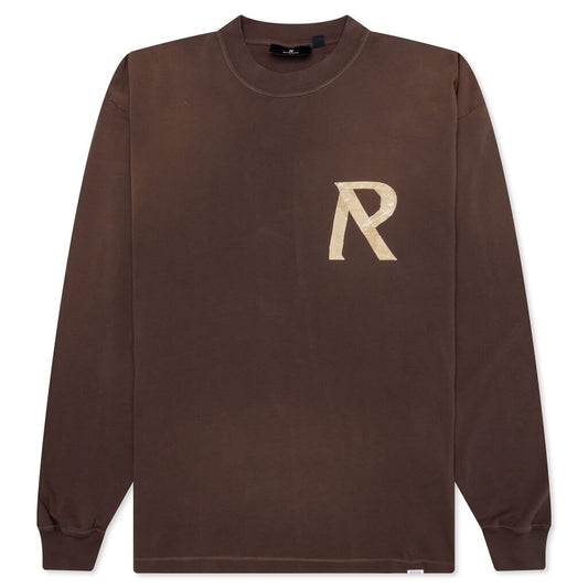 Masking Tape Initial L/S T-Shirt - Cedar